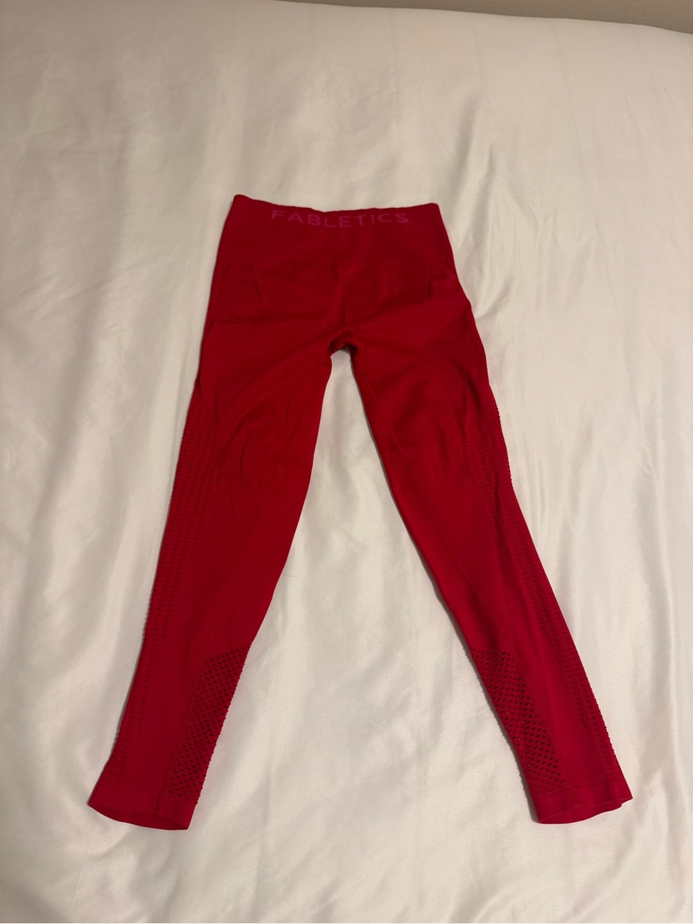Fabletics Kids Red Seamless Leggings